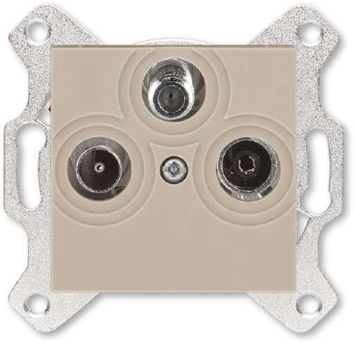 Розетка TV+R+SAT Оконечная без рамки ABB EPJ Levit 1-м. кофе макиато картинка